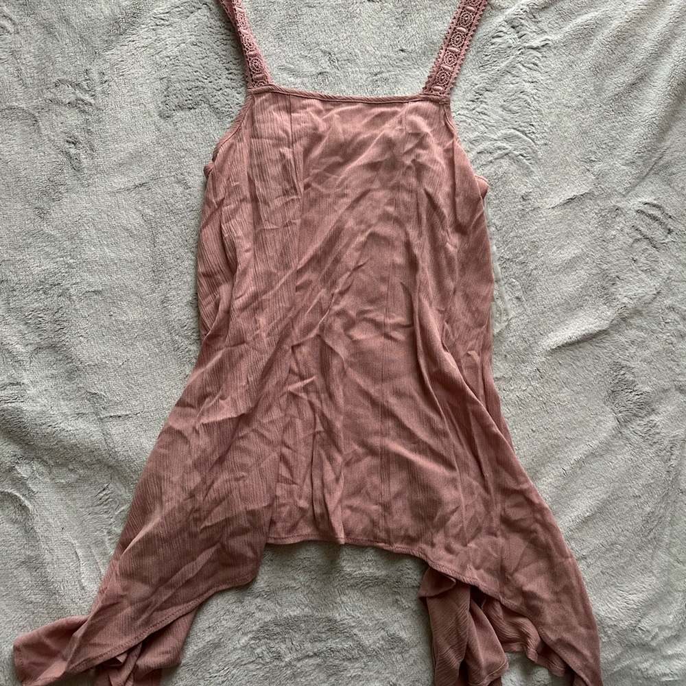 Hella C Pink Lace Strap Tank